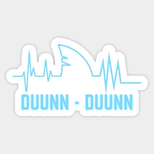 Duunn Duunn - Great White Shark Theme Sticker